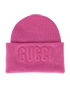 Gucci Logo Embossed Beanie, front view